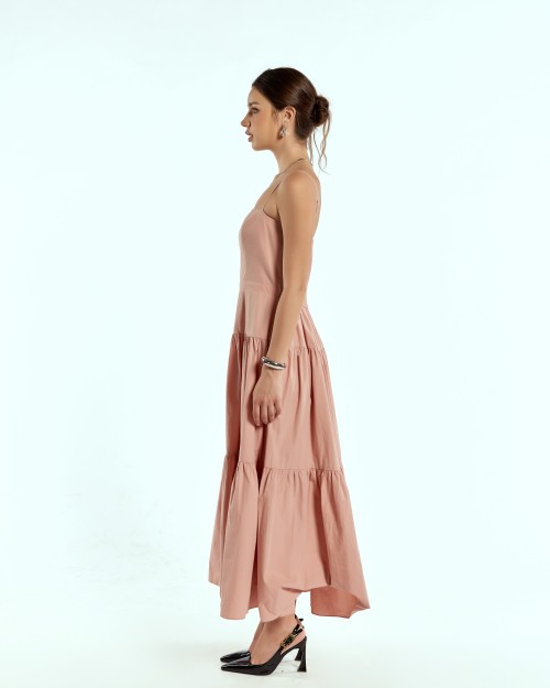 SIXDO Raw Flared Dress for Women